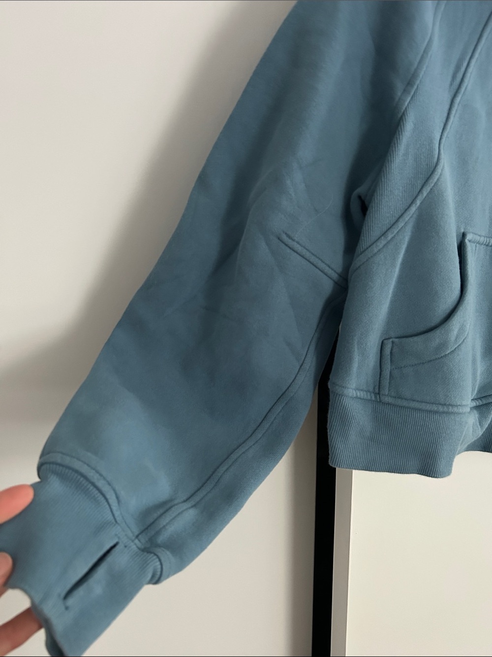 lululemon athletica Scuba Oversized Funnel Neck Half Zip Utility Blue XS / S - Picture 4 of 9